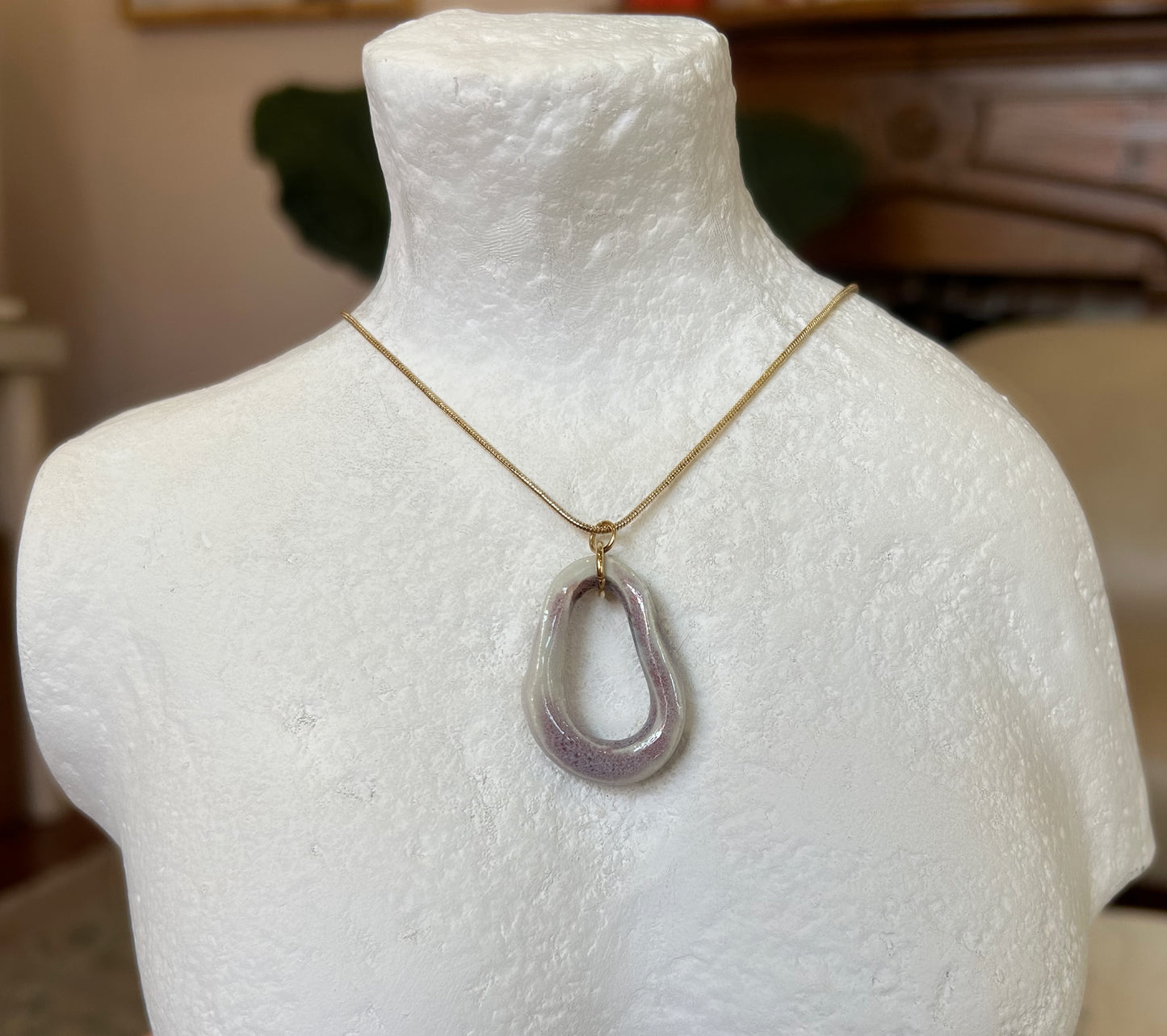 Purple Shell Pendant