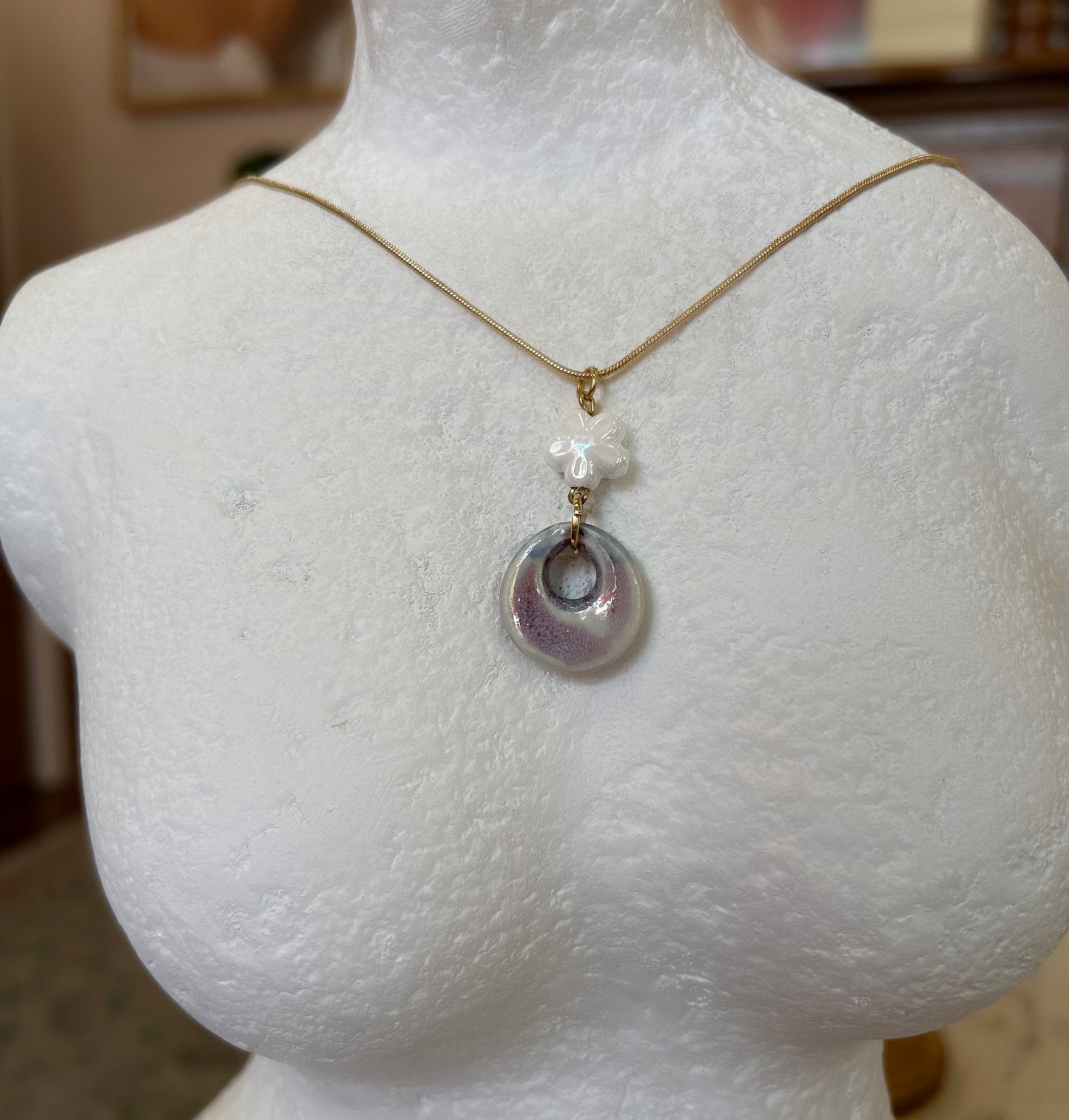 Flower and Shell Pendant