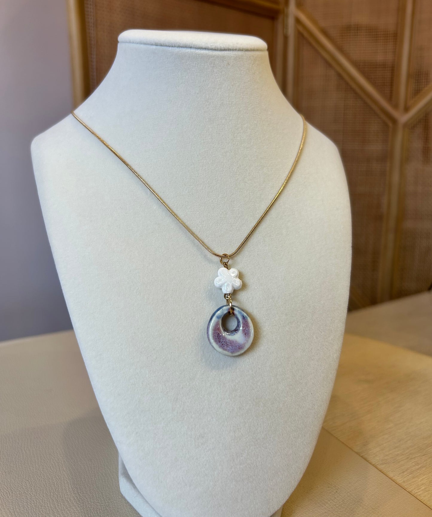 Flower and Shell Pendant