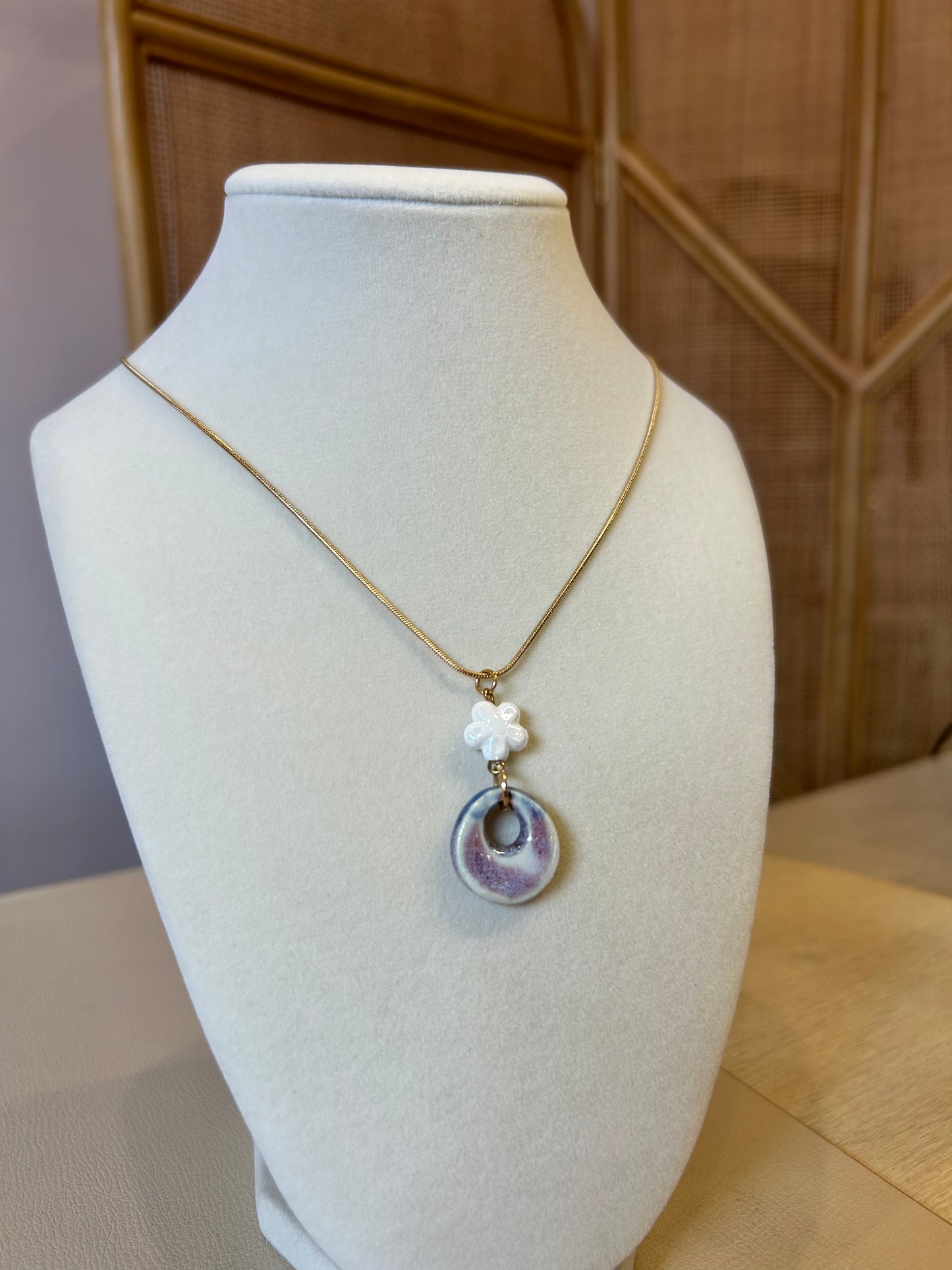 Flower and Shell Pendant