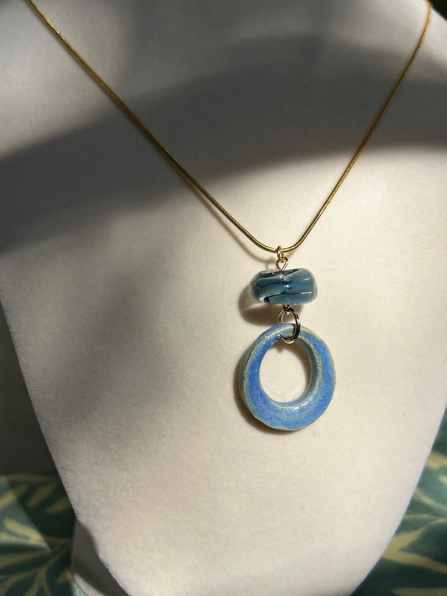 Sea Glass Blue Pendant