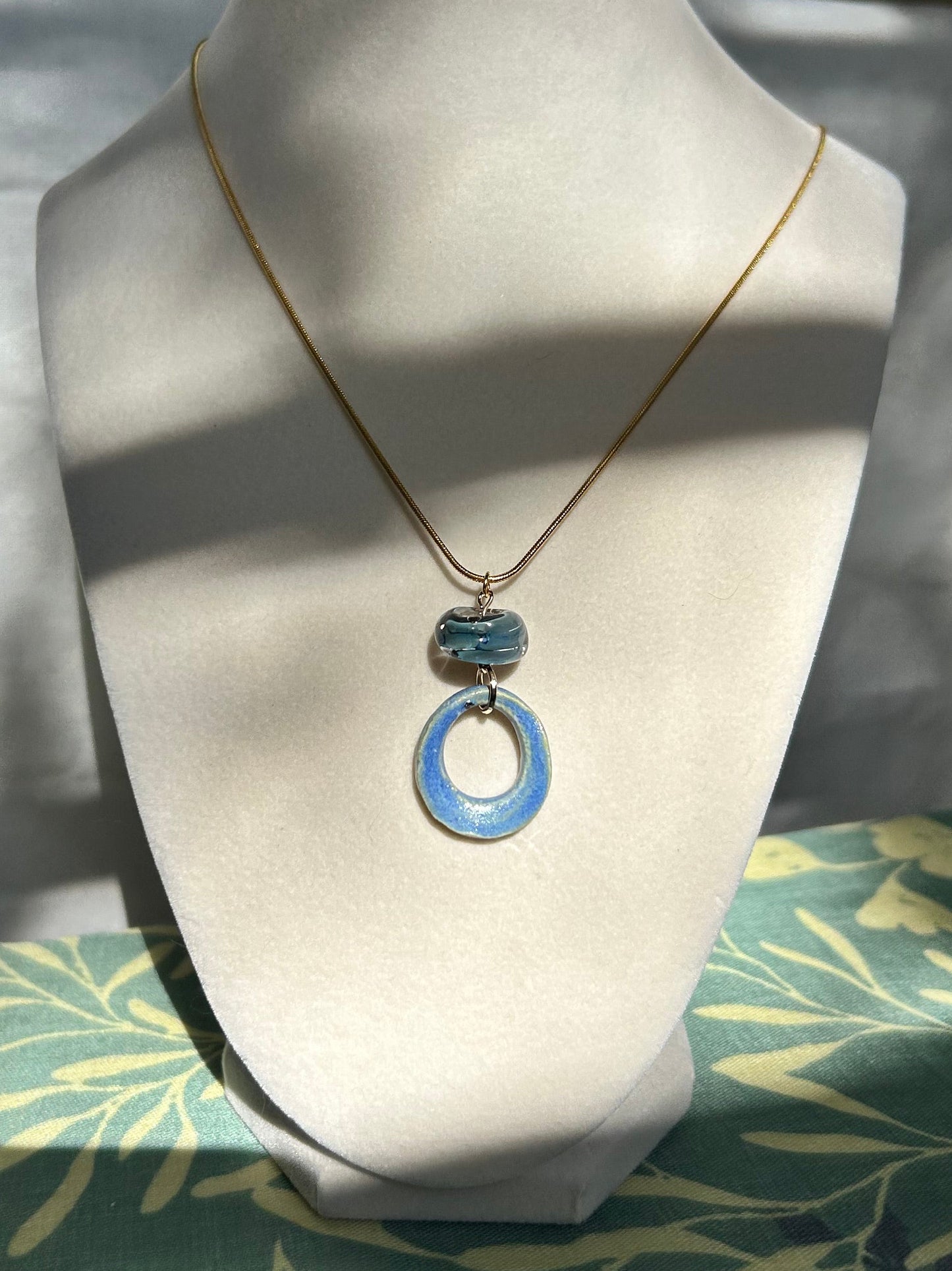 Sea Glass Blue Pendant