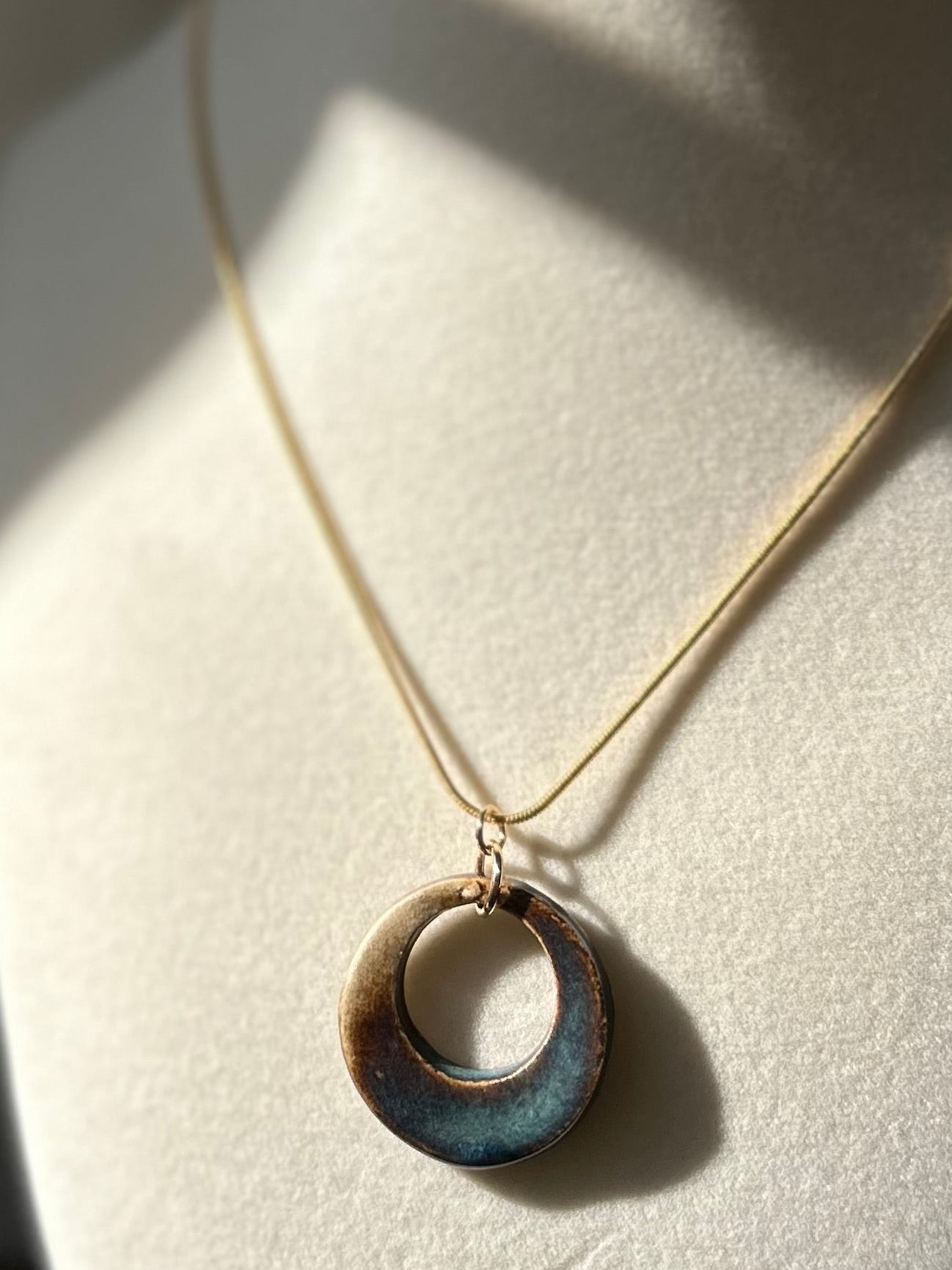 Beautiful Brown Circle Pendant